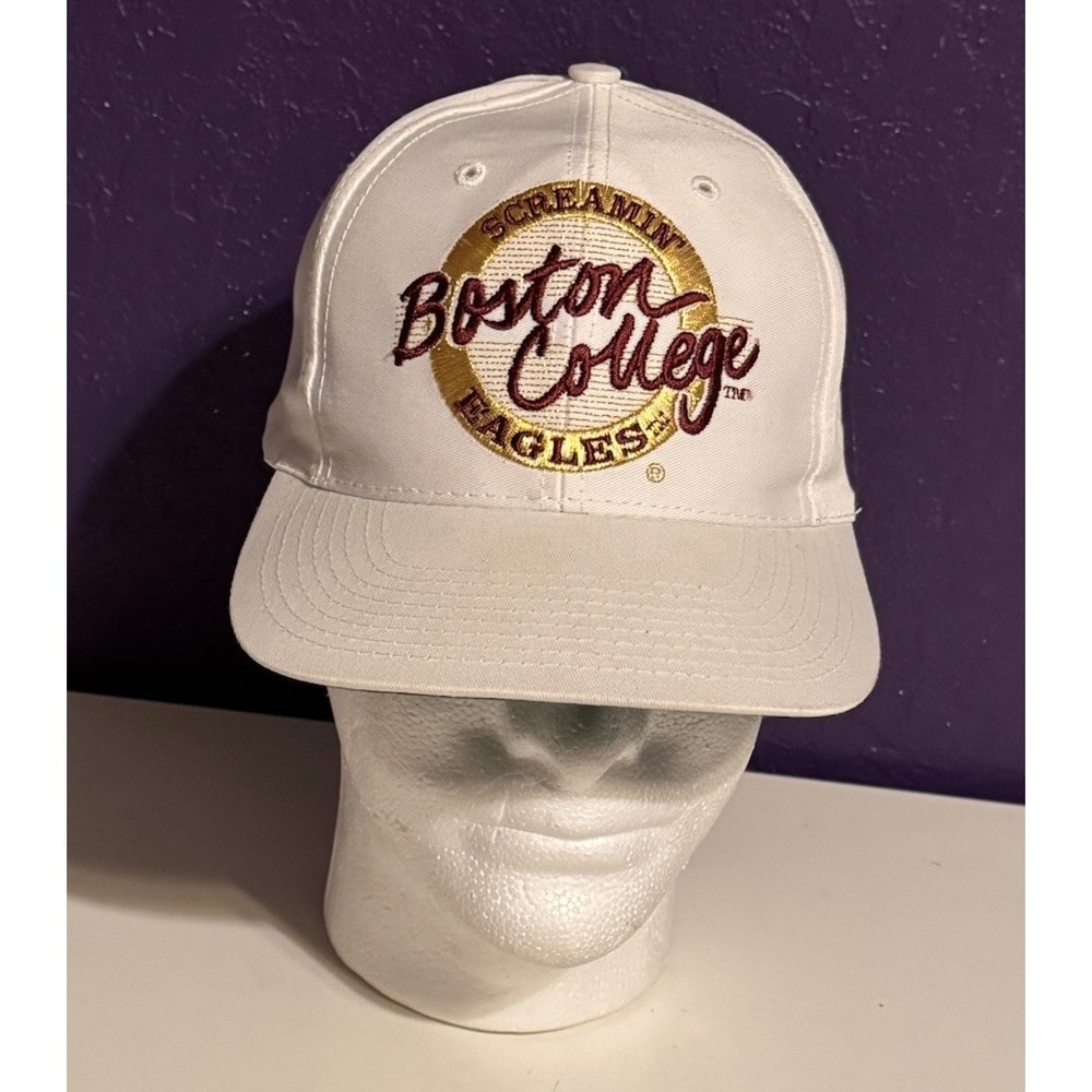 Vintage THE GAME Big Logo 90's Boston College Screamin' Eagles Snapback Hat